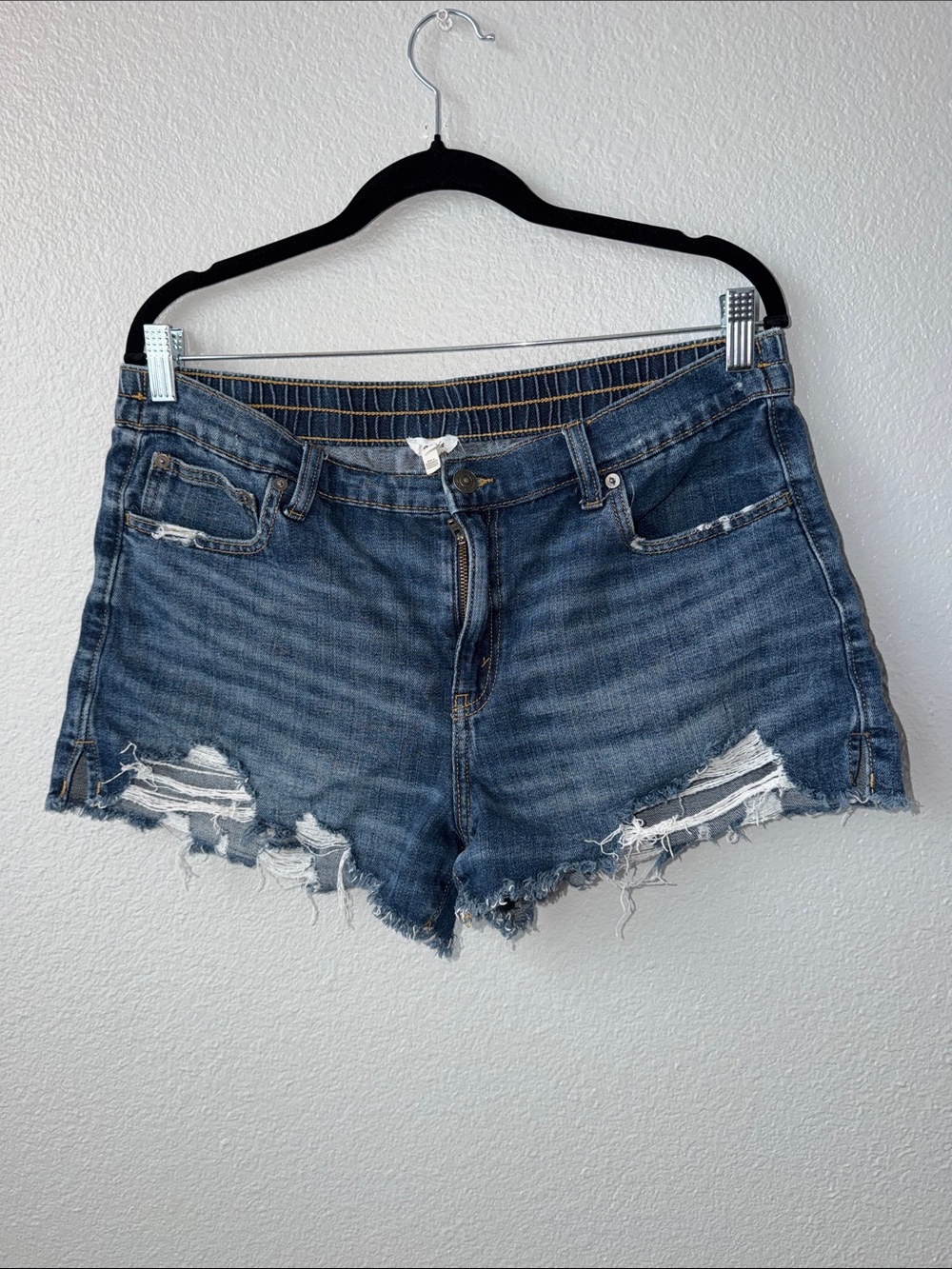 Aerie Distressed Jean Shorts